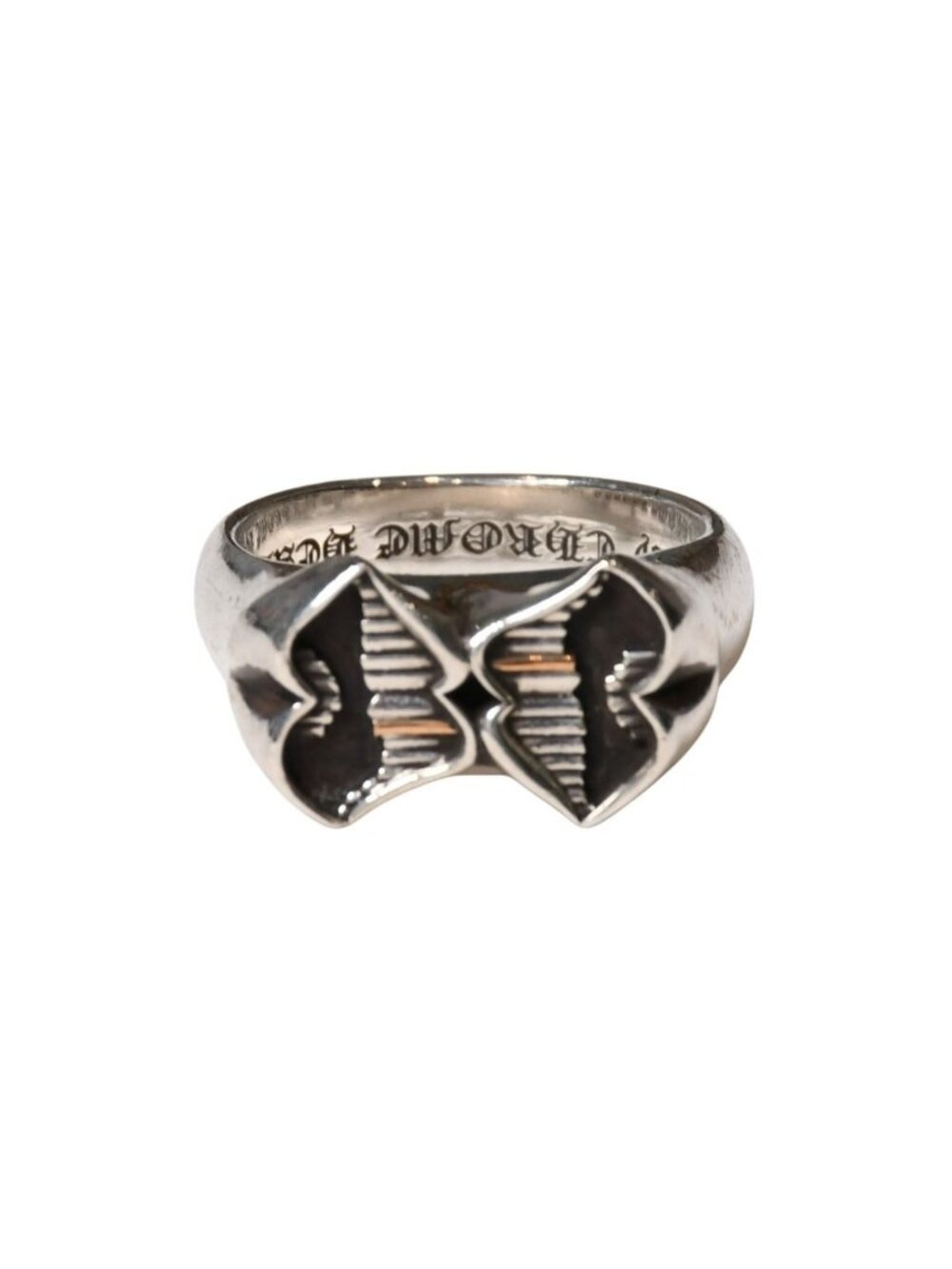 Chrome Hearts Dbl Chomper Double Ring 925 Sterling Silver Matty